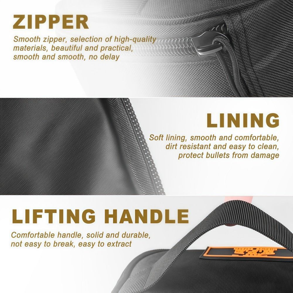 Lightweight Oxford Cloth Fishing Reel Bag, Waterproof Organizer, Shockproof Tackle Storage Case