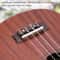 Easy to Install Rosewood Ukulele Bridge Set, Plastic Nut, Adjustable Saddle