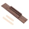 Easy to Install Rosewood Ukulele Bridge Set, Plastic Nut, Adjustable Saddle