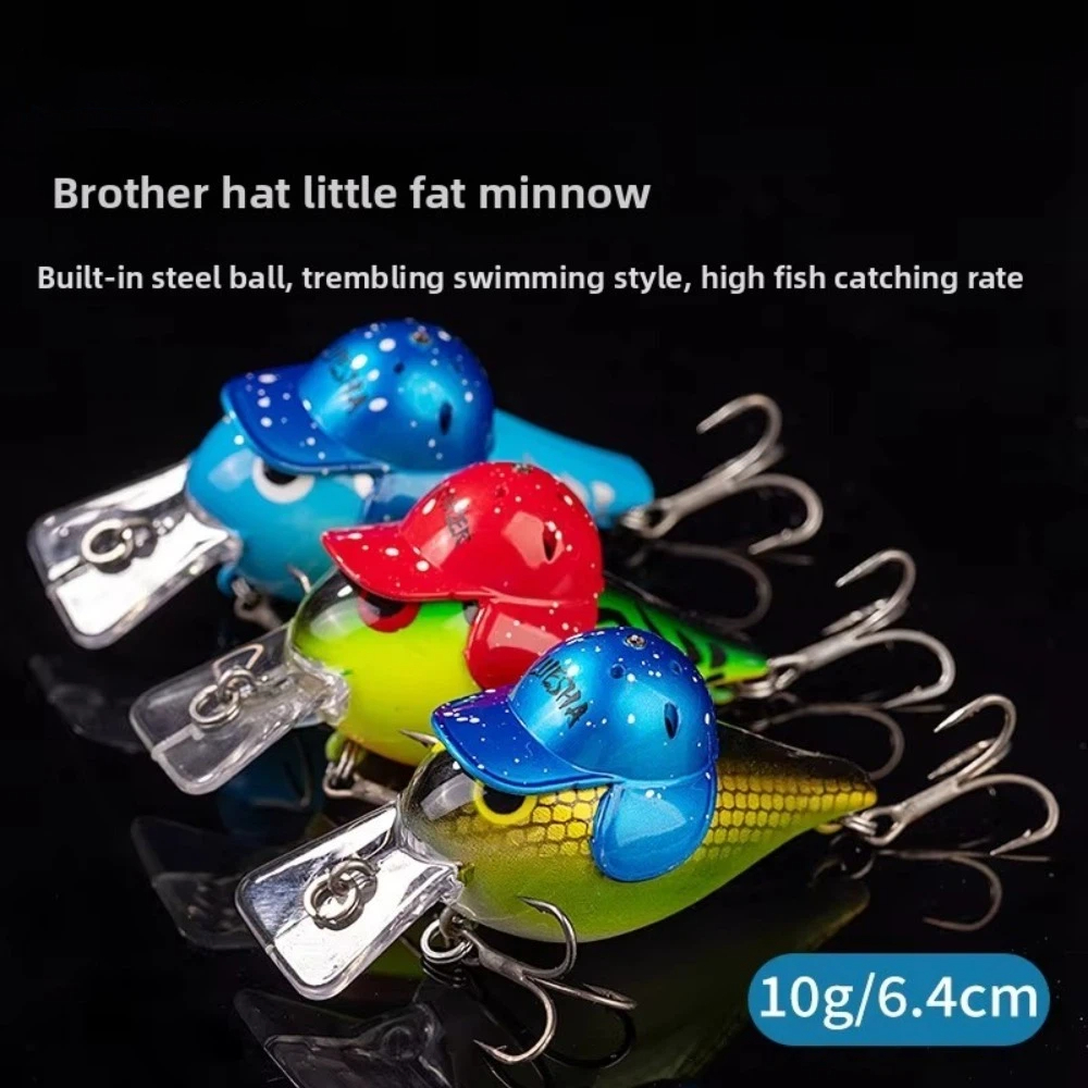 Rattle Sound Wobbling Floating Lure, Size Rattle Hard Lure, Wobbling Action Design