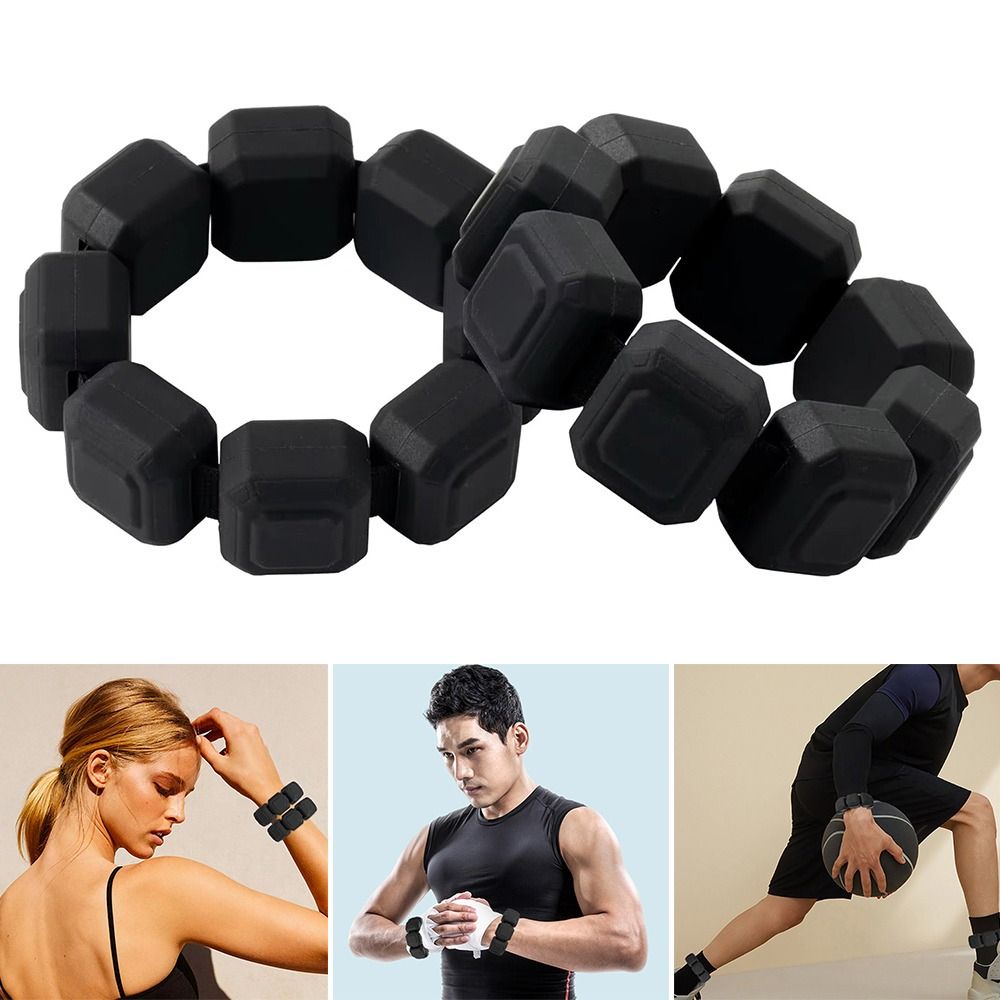 Wearable Wrist and Ankle Weights Adjustable Space Saving Silicone Bracelet