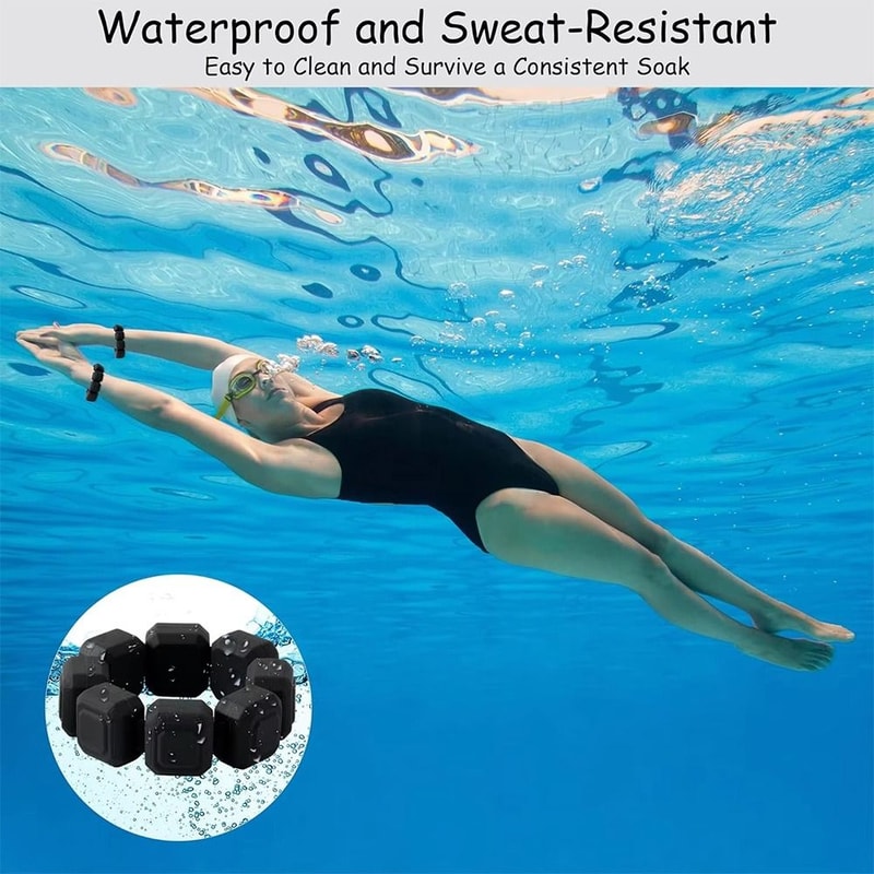 Wearable Wrist and Ankle Weights Adjustable Space Saving Silicone Bracelet