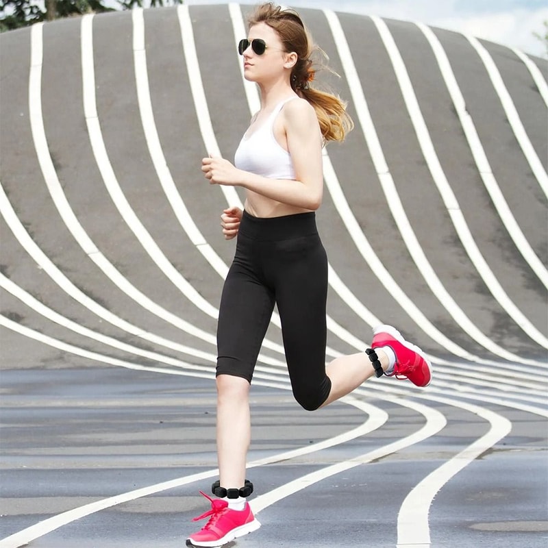 Wearable Wrist and Ankle Weights Adjustable Space Saving Silicone Bracelet