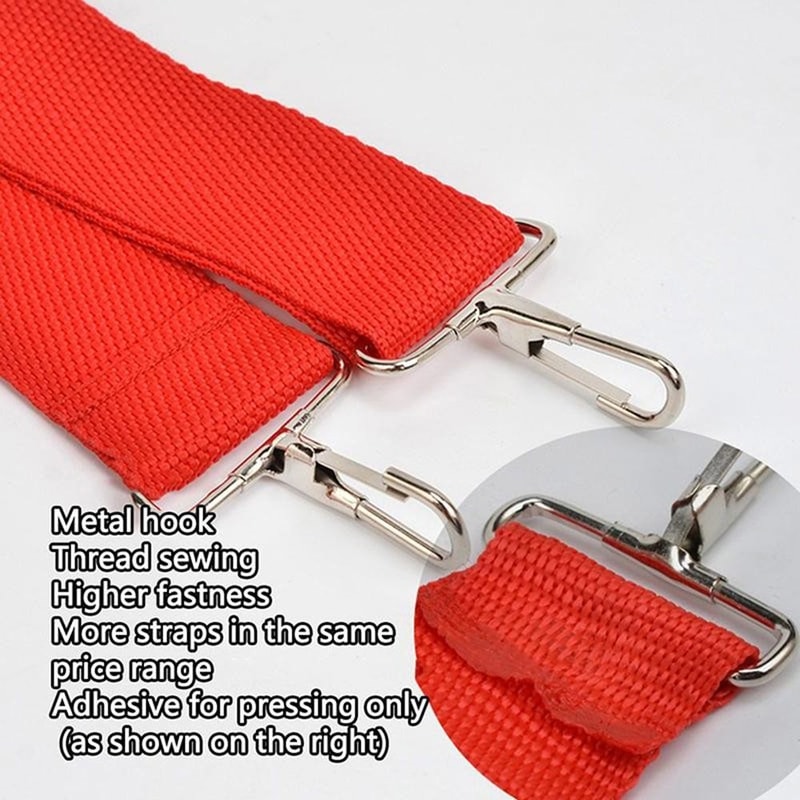 Wide Small Drum Strap with Performance Sling and Metal Hook