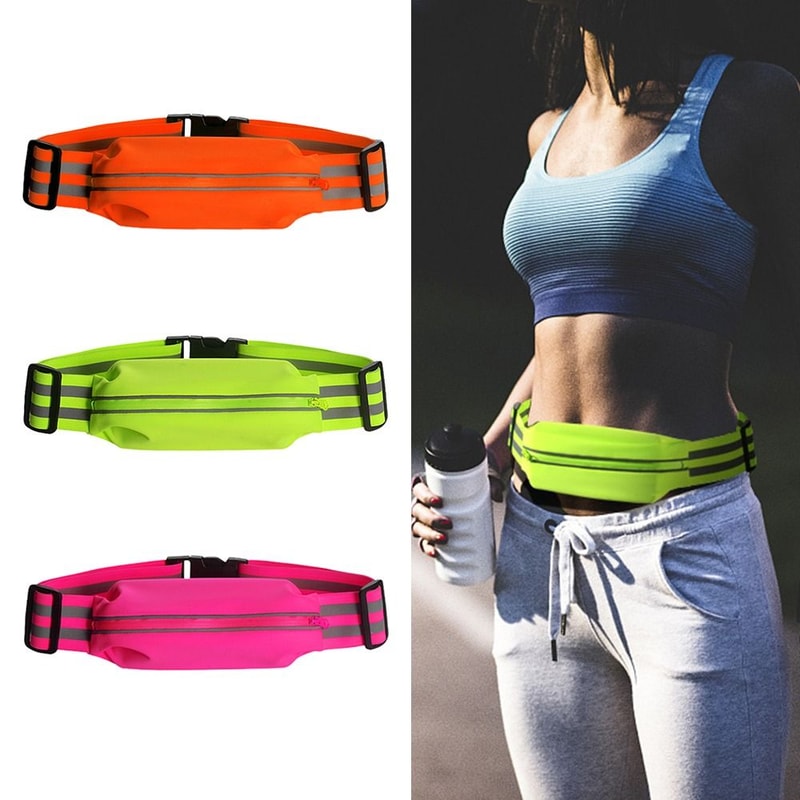 Elastic Waterproof Phone Pack, High Quality Running Waist Bags, Large Capacity Sports Bags