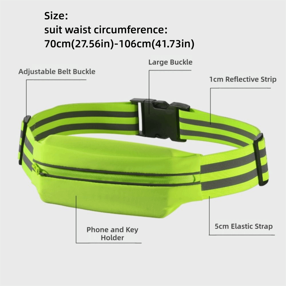 Elastic Waterproof Phone Pack, High Quality Running Waist Bags, Large Capacity Sports Bags