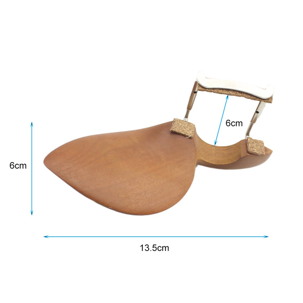 ar Shape Wooden Violin Chin Rest Bracket with Screws, Durable Chinrest for Musicians