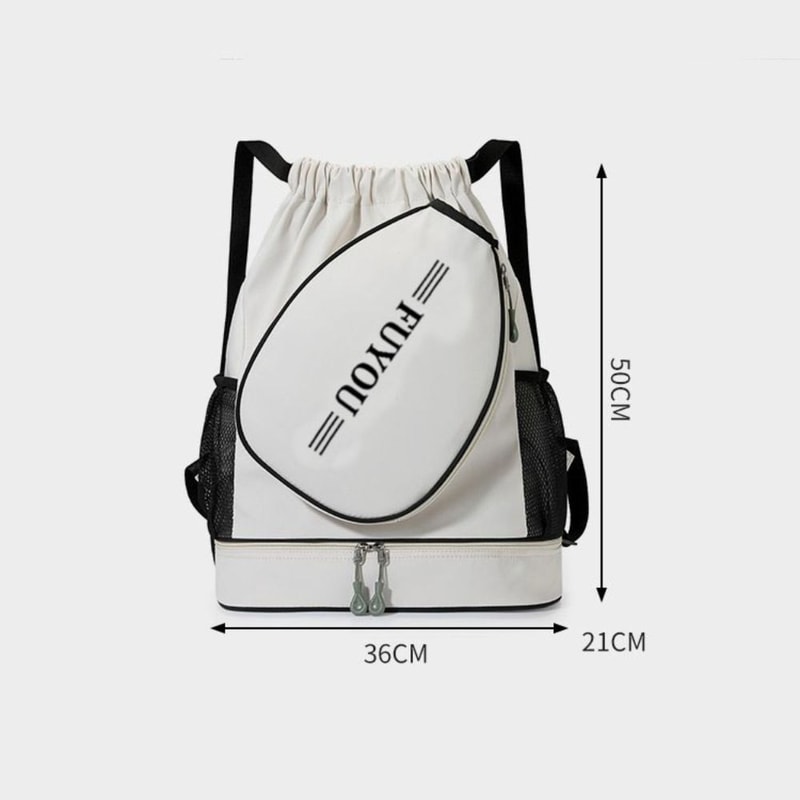Waterproof Pickleball Racket Bag, Multifunctional Badminton Racket Backpack with Large Capacity, Shoes Pocket Sports Bag