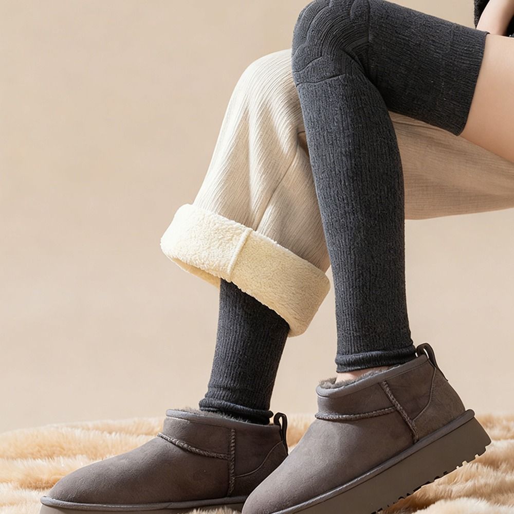 Elastic Knee Support for Unisex, Durable Thickened Winter Knee Pads, Coldproof Warm Knee Sleeve