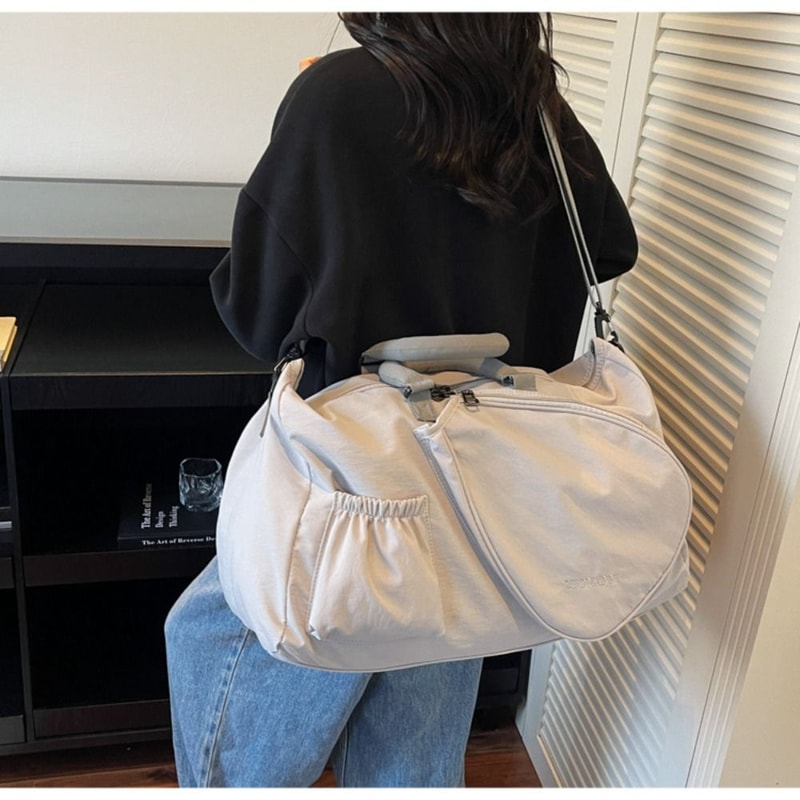 Durable Fitness Gym Handbag, Professional Badminton Rackets Bag with Dry Wet Separation