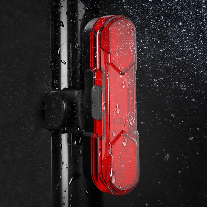 Rechargeable USB Bike Tail Light, LED Safety Light for Bicycle Riding with Lighting Modes