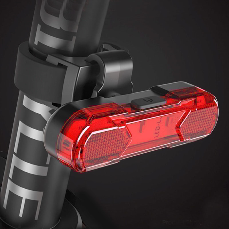 Rechargeable USB Bike Tail Light, LED Safety Light for Bicycle Riding with Lighting Modes