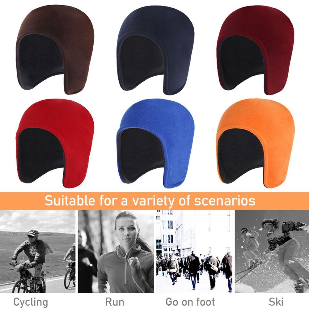 Warm Ski Hat With Windproof Fleece Thermal Cycling And Camping Cap Ear Warmer For Men And Women 2