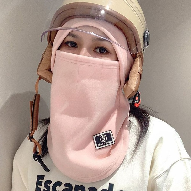 Windproof Winter Velvet Fleece Balaclava, Simple Pullover Cap, Unisex Hat