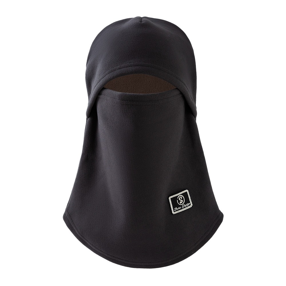 Windproof Winter Velvet Fleece Balaclava, Simple Pullover Cap, Unisex Hat