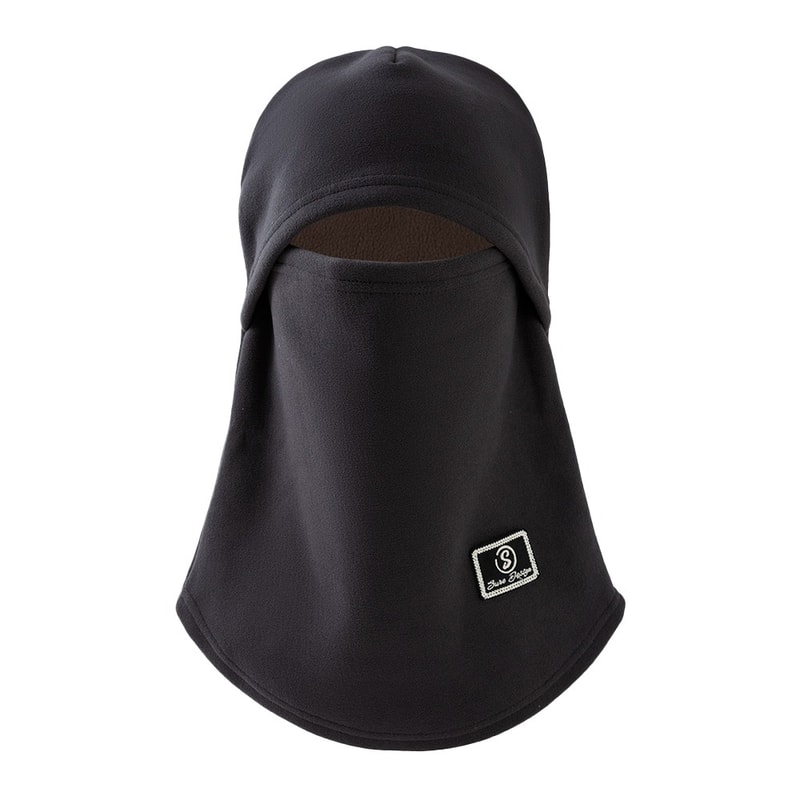 Windproof Winter Velvet Fleece Balaclava, Simple Pullover Cap, Unisex Hat