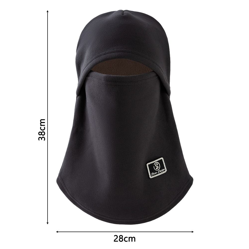 Windproof Winter Velvet Fleece Balaclava, Simple Pullover Cap, Unisex Hat