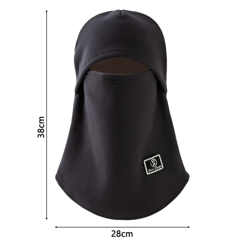 Windproof Winter Velvet Fleece Balaclava, Simple Pullover Cap, Unisex Hat