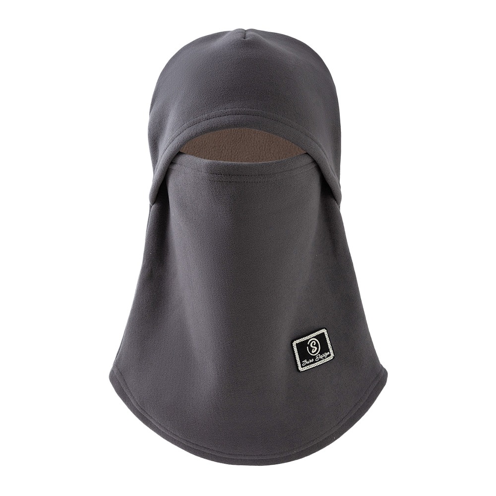 Windproof Winter Velvet Fleece Balaclava, Simple Pullover Cap, Unisex Hat