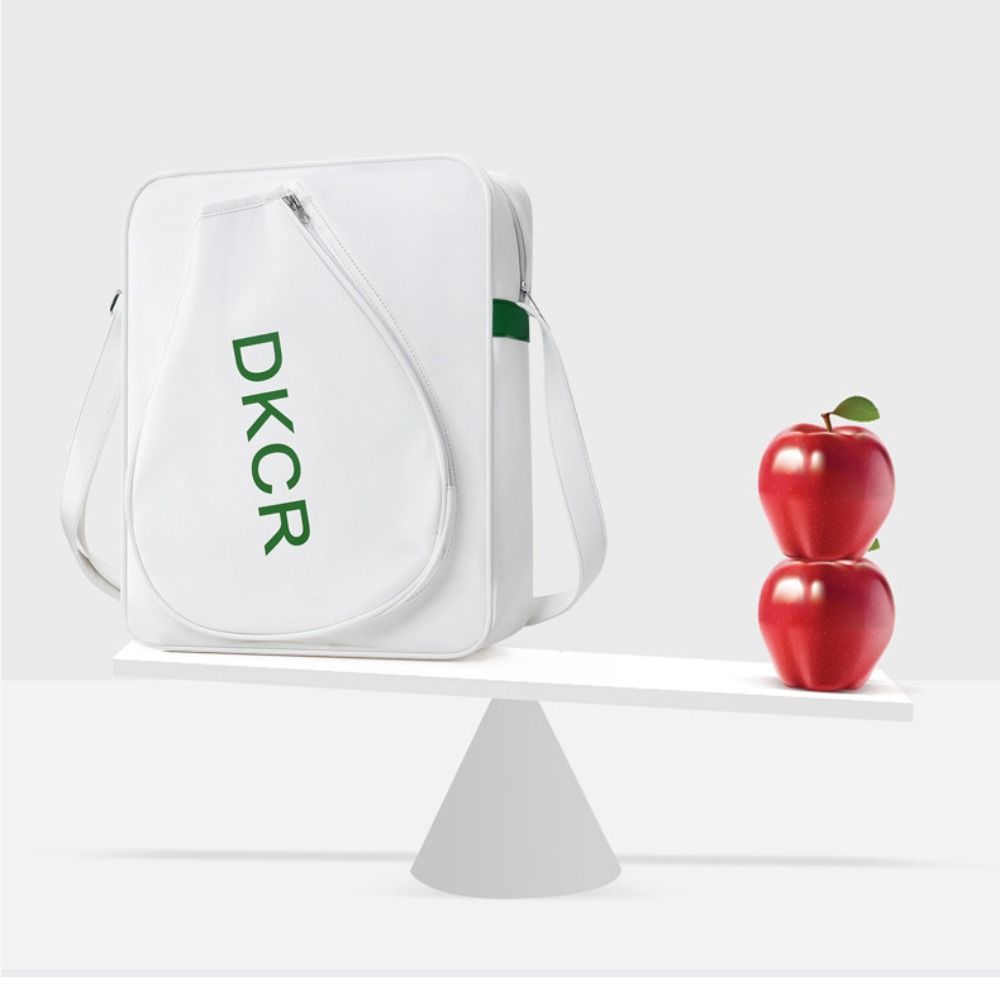 Badminton Shoulder Bag, Portable PU Rackets Bag with Adjustable Strap, Large Capacity Lightweight Sports Bag