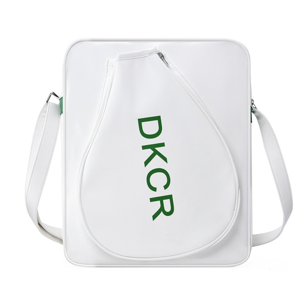 Badminton Shoulder Bag, Portable PU Rackets Bag with Adjustable Strap, Large Capacity Lightweight Sports Bag