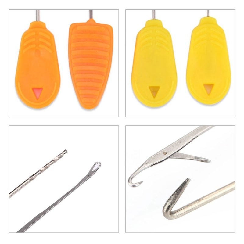 Multipurpose Lightweight Baiting, Stainless Steel Fishing Bait Needles, Hook Drill for Rigging Bait Stringer