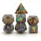 Polyhedral Resin Dice Set, Multicolor Creative Dice Gift, Sharp Corner Dice