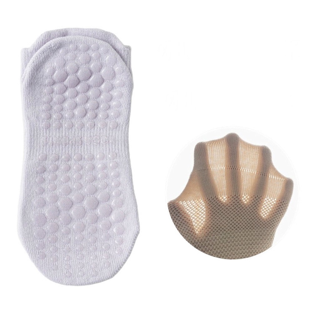 Breathable Sports Socks for Women, Anti Slip Mesh Low-Ankle Yoga Socks, Silicone Backless