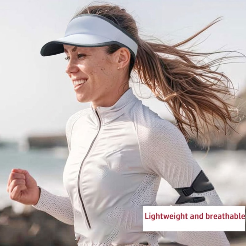 UV Protection Adjustable Sunscreen, New Breathable Summer Sun Visor Hats Quick-Drying Cap
