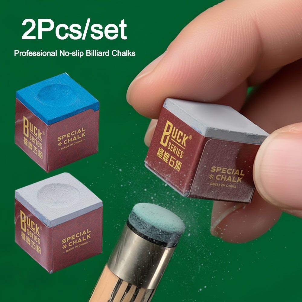 Set of New Square Billiard Chalk Blue/Grey Fine Powder Snooker Pool Chalk Non-slip Billiard Accessories