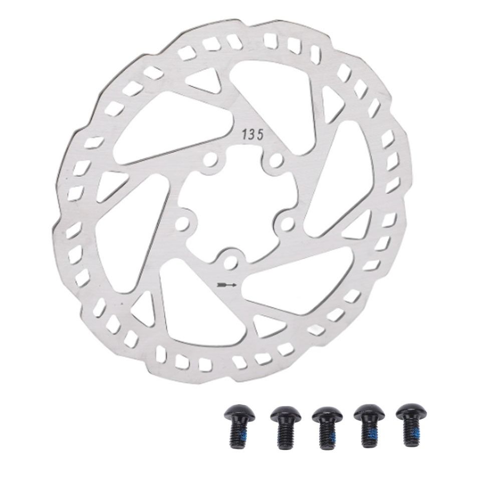 Bike Brakes Rotor, Stainless Steel Brake Disc Hole with Screws for Xiaomi Pro, Electric Scooter