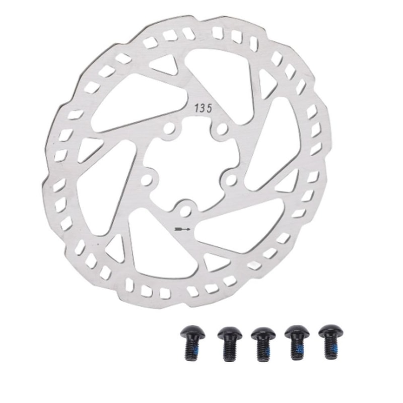 Bike Brakes Rotor, Stainless Steel Brake Disc Hole with Screws for Xiaomi Pro, Electric Scooter