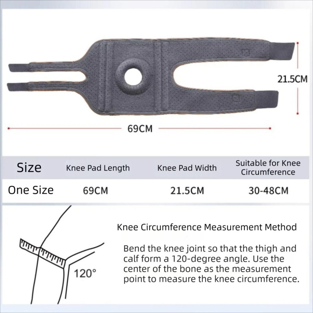 Knee Braces Support Wrap, Compression Knee Pads Strap, Breathable Medial Support for Comfort