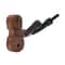 Violin Wall Mount, Wood Violin Hanger with Bow Holder and Hook, Violin Shaped Storage