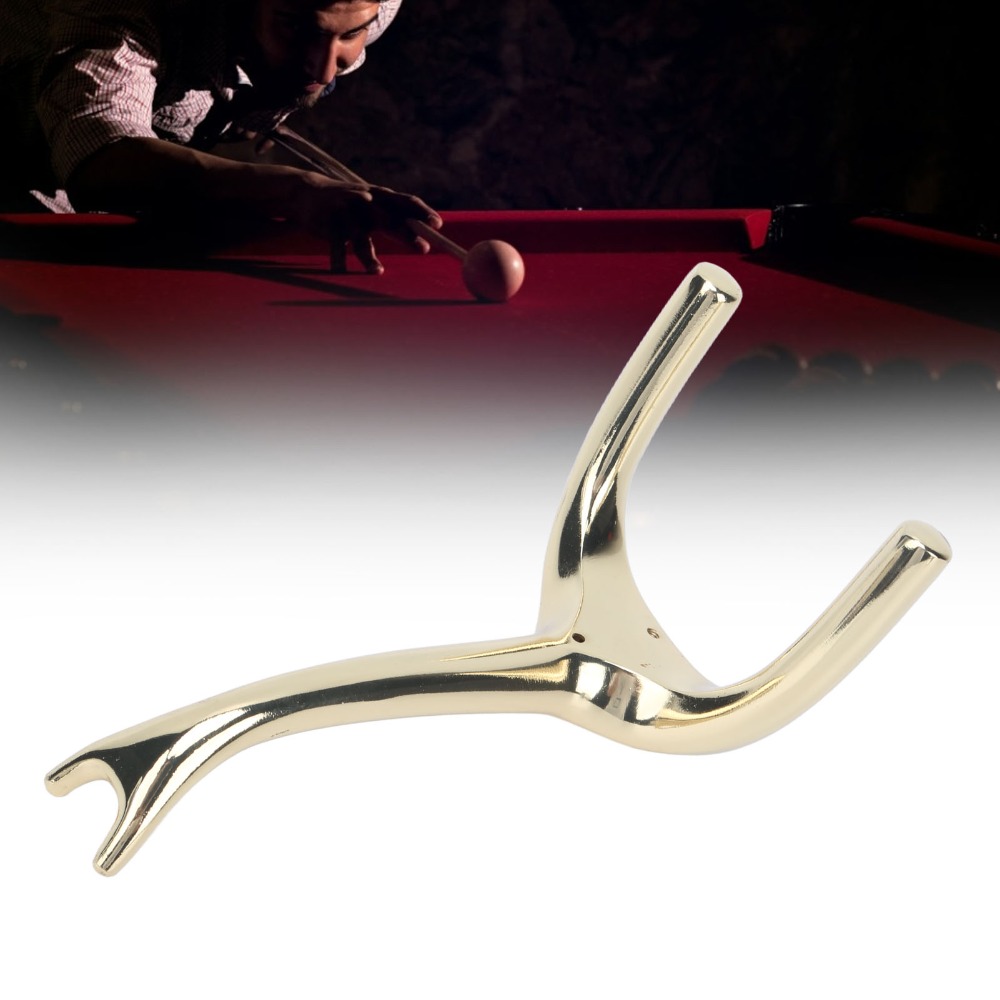 Zinc Alloy Snooker Bridge Stick, Elephant Nose Rust-Proof Billiards Pool Cue Bridge Head