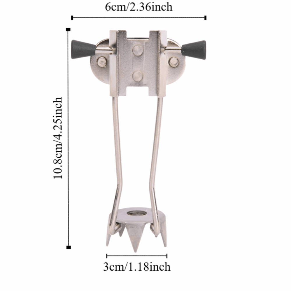Non-slip Prong Crampons Tips, Stainless Steel Ice Tip Attachment for Heavy Duty Trekking Poles, Snow Climbing Cleats