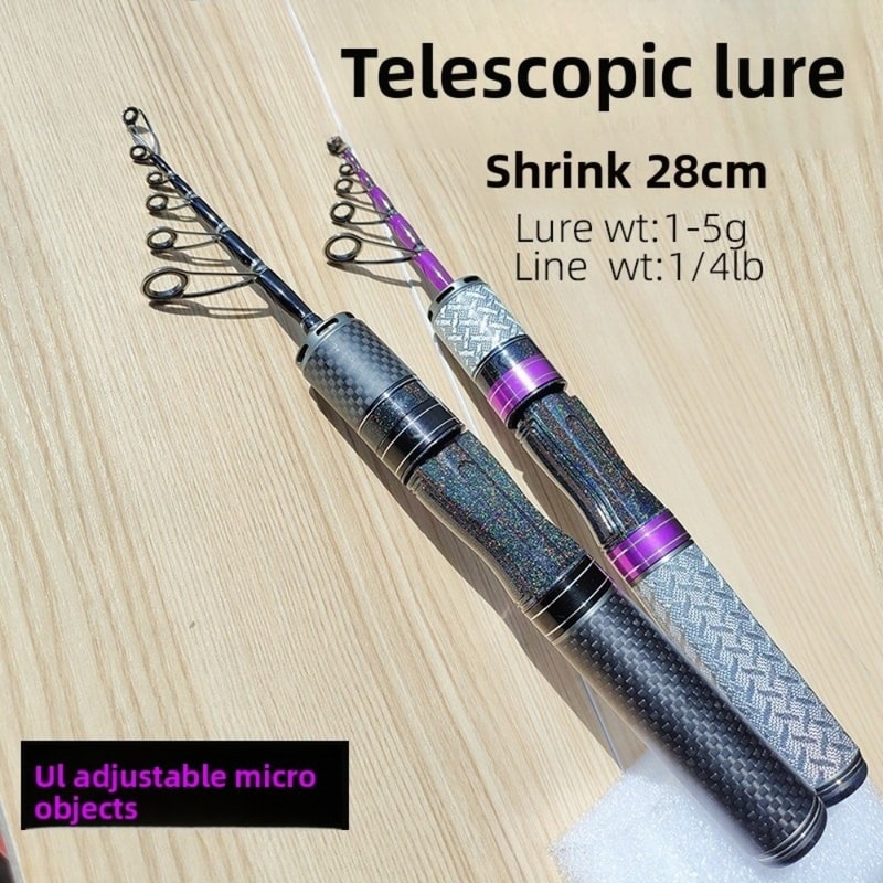 Portable Travel Rod, UL Tuned Ultra-Short Mini Rod, Retractable Design