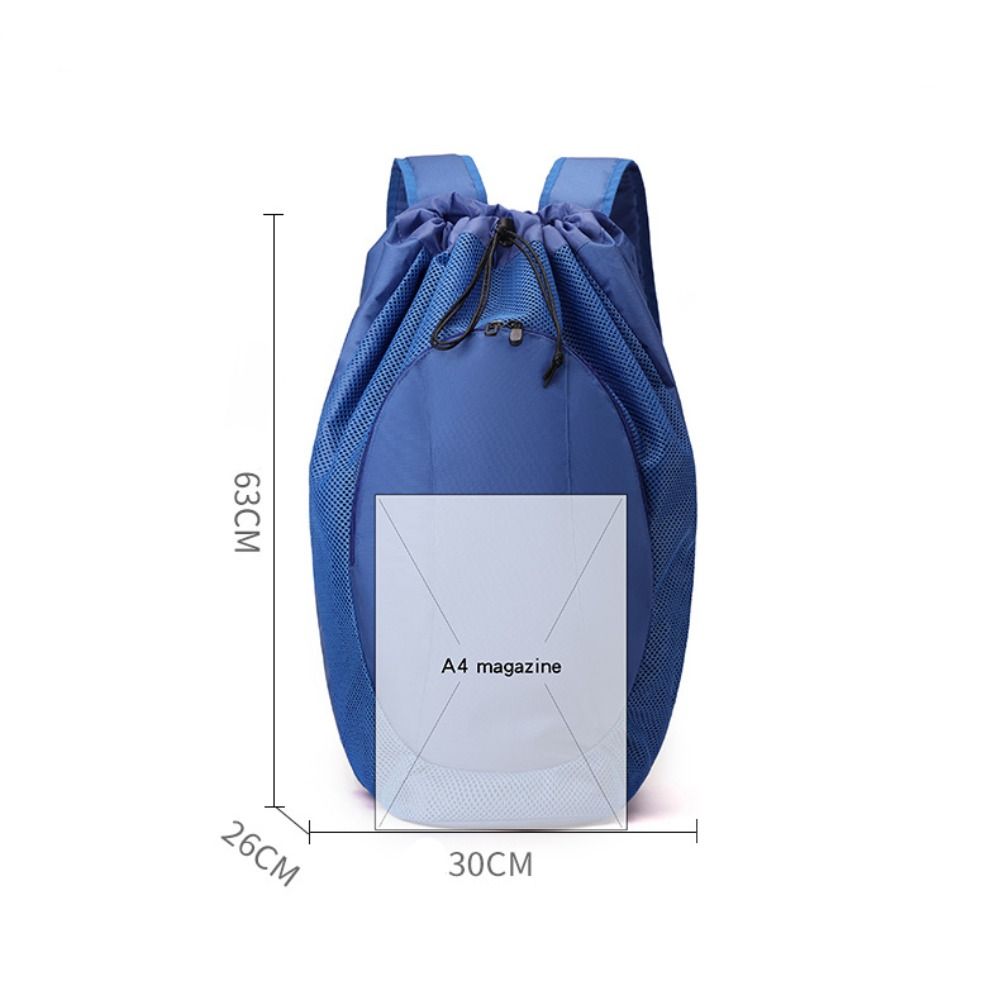 Large Capacity Drawstring Badminton Racket Backpack, Waterproof Gym Fitness Pack for Pickleball