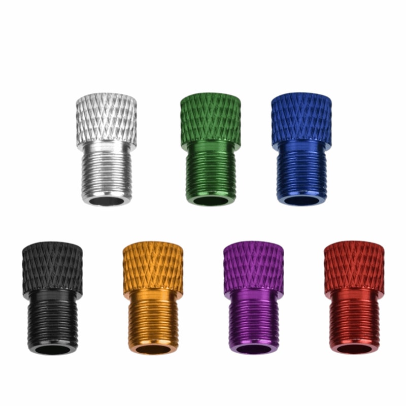 Multi-Color Alloy Bike Valve Adapter Pack, Lightweight Connect Adapter, Easy Installation