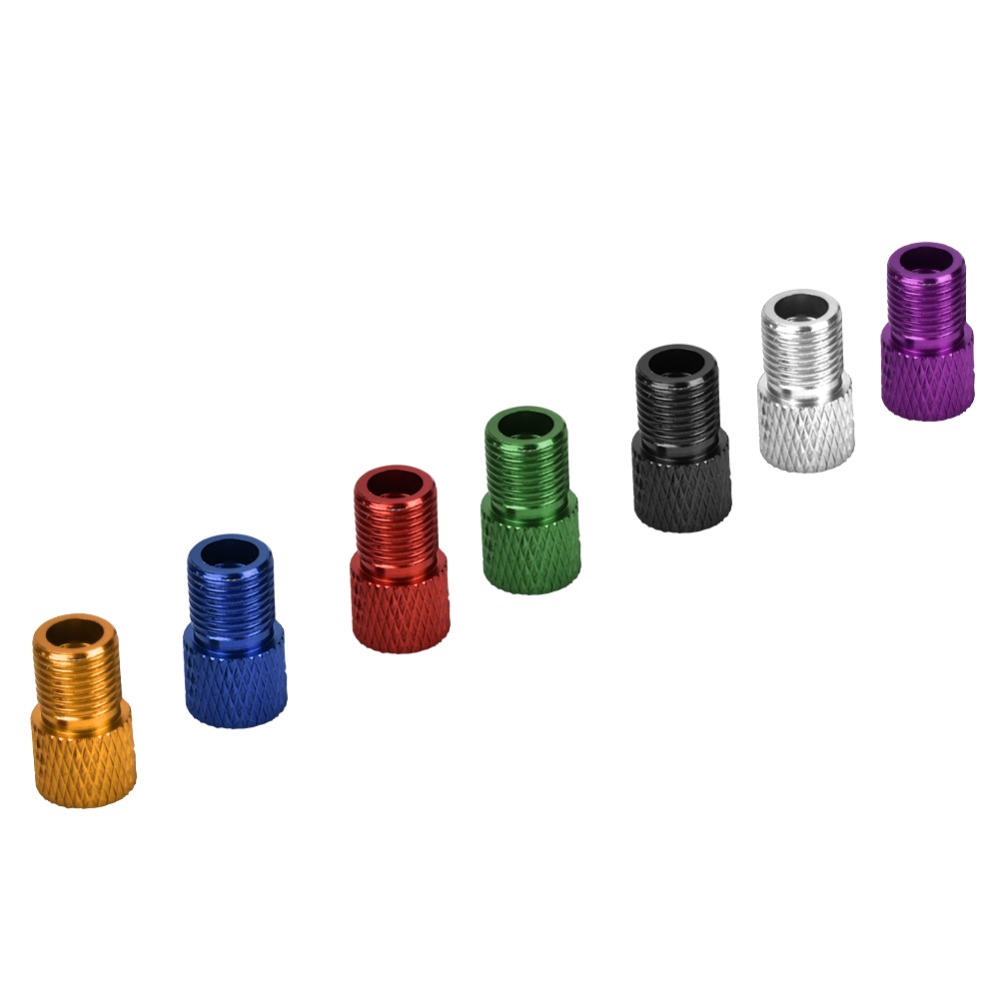 Multi-Color Alloy Bike Valve Adapter Pack, Lightweight Connect Adapter, Easy Installation