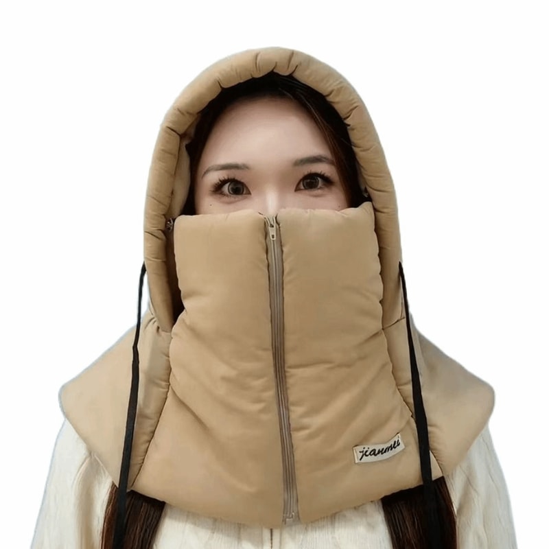 Warm Thickened Winter Ski Hat, Full Cover Balaclava Mask, Windproof Face Ear Bomber Hat Cap for Unisex