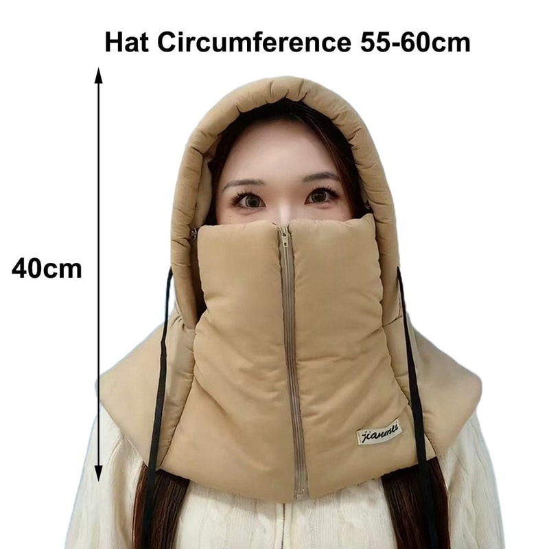 Warm Thickened Winter Ski Hat, Full Cover Balaclava Mask, Windproof Face Ear Bomber Hat Cap for Unisex