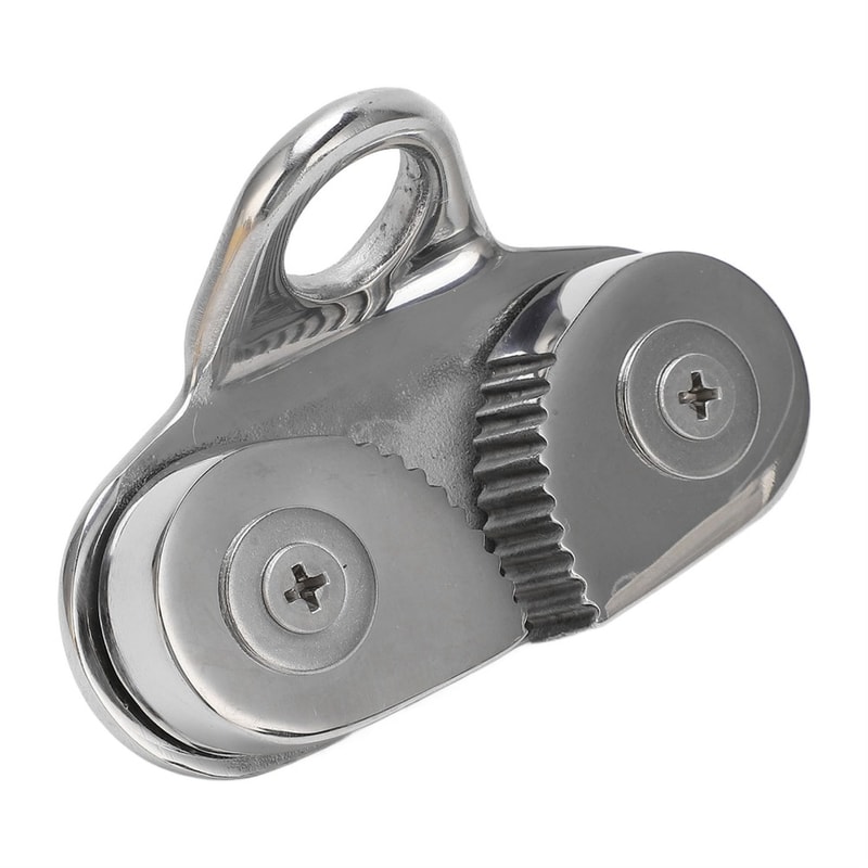Rope Cleat Fairlead Ring for Boat Use, Rustproof Stainless Steel Cam Cleat Design