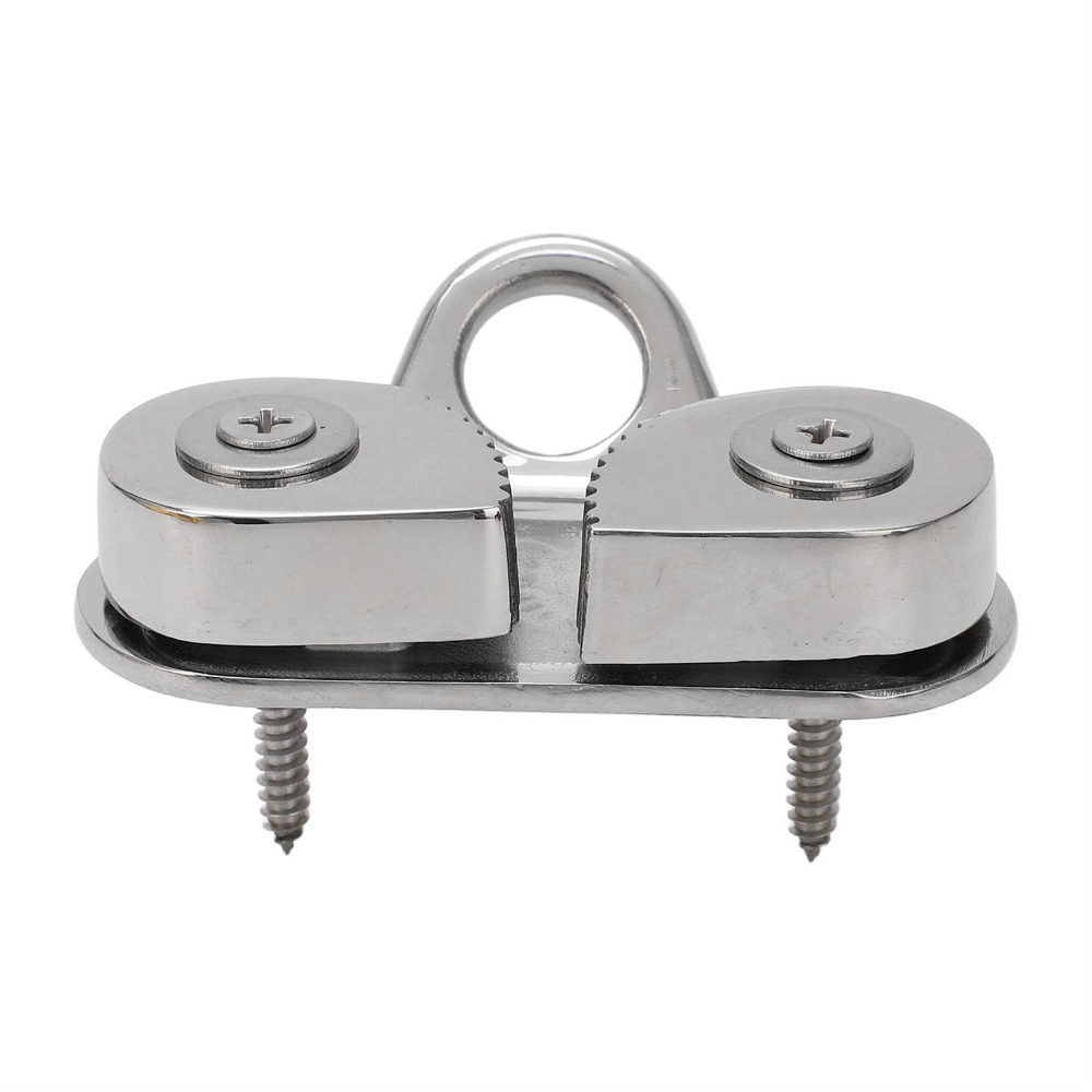 Rope Cleat Fairlead Ring for Boat Use, Rustproof Stainless Steel Cam Cleat Design