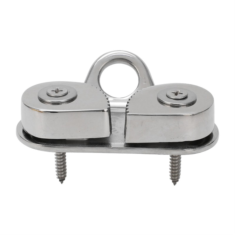 Rope Cleat Fairlead Ring for Boat Use, Rustproof Stainless Steel Cam Cleat Design