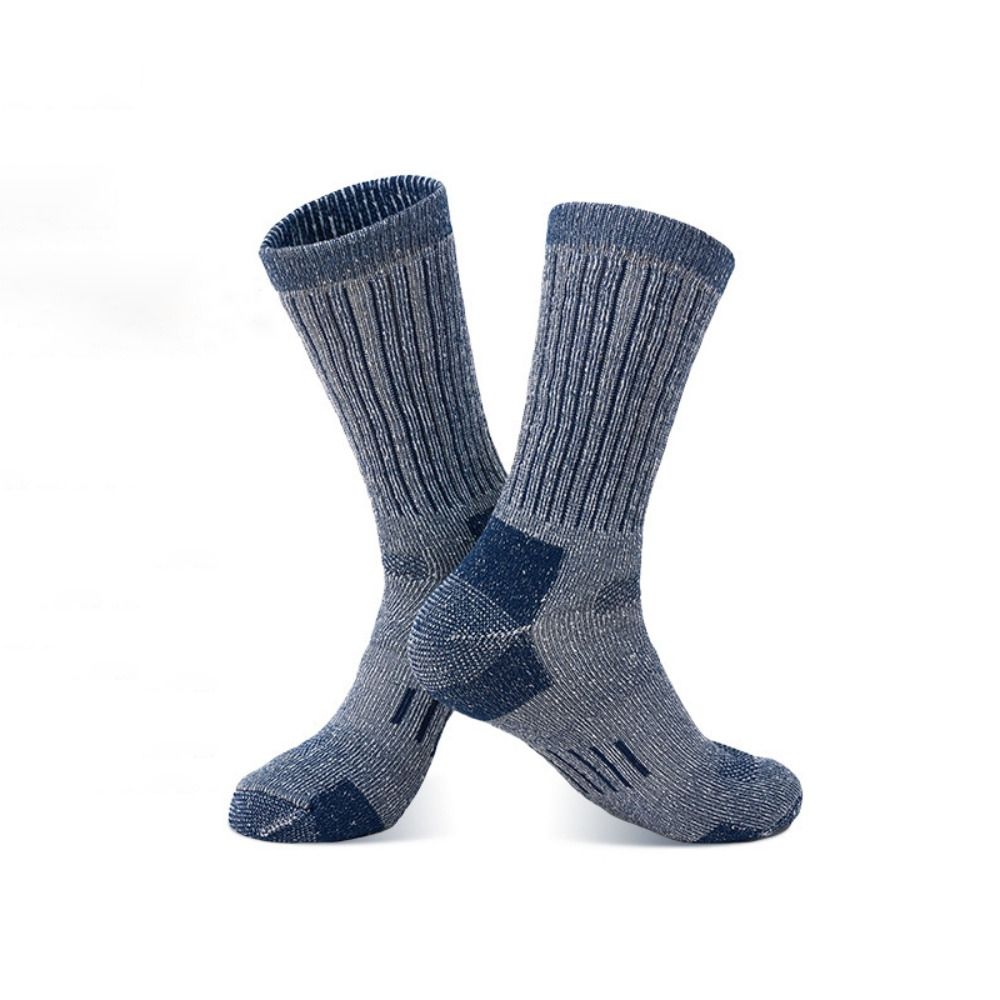 Breathable Winter Warm Socks for Men, Fuzzy Merino Wool Thickened Anti-Odor Mountaineering Walk Socks