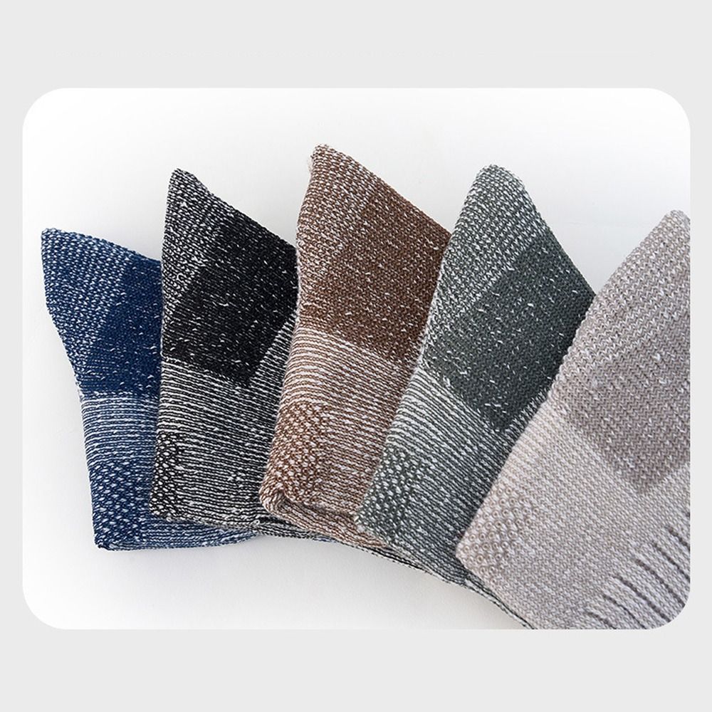 Breathable Winter Warm Socks for Men, Fuzzy Merino Wool Thickened Anti-Odor Mountaineering Walk Socks