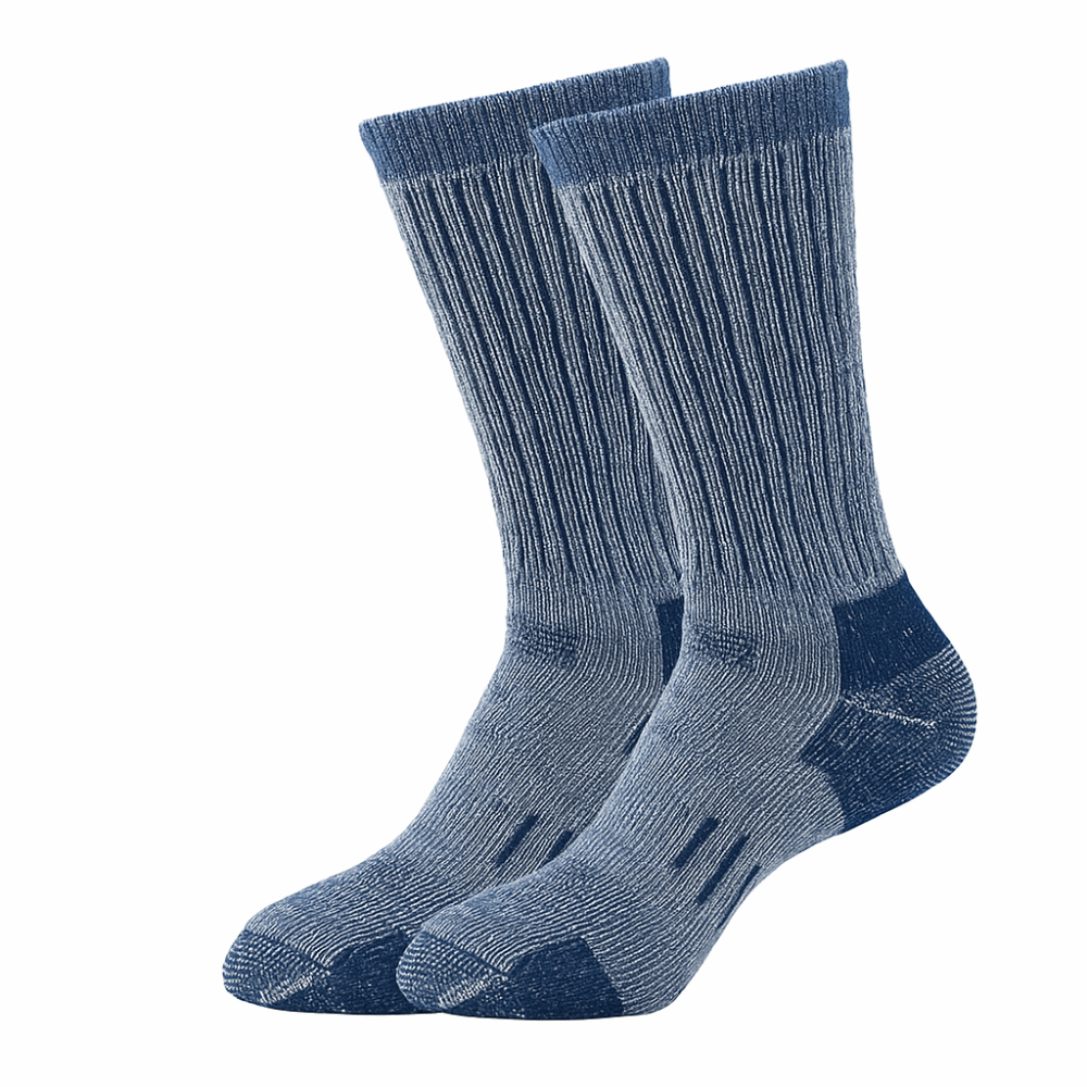 Breathable Winter Warm Socks for Men, Fuzzy Merino Wool Thickened Anti-Odor Mountaineering Walk Socks