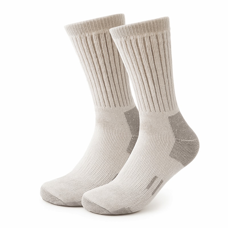 Breathable Winter Warm Socks for Men, Fuzzy Merino Wool Thickened Anti-Odor Mountaineering Walk Socks