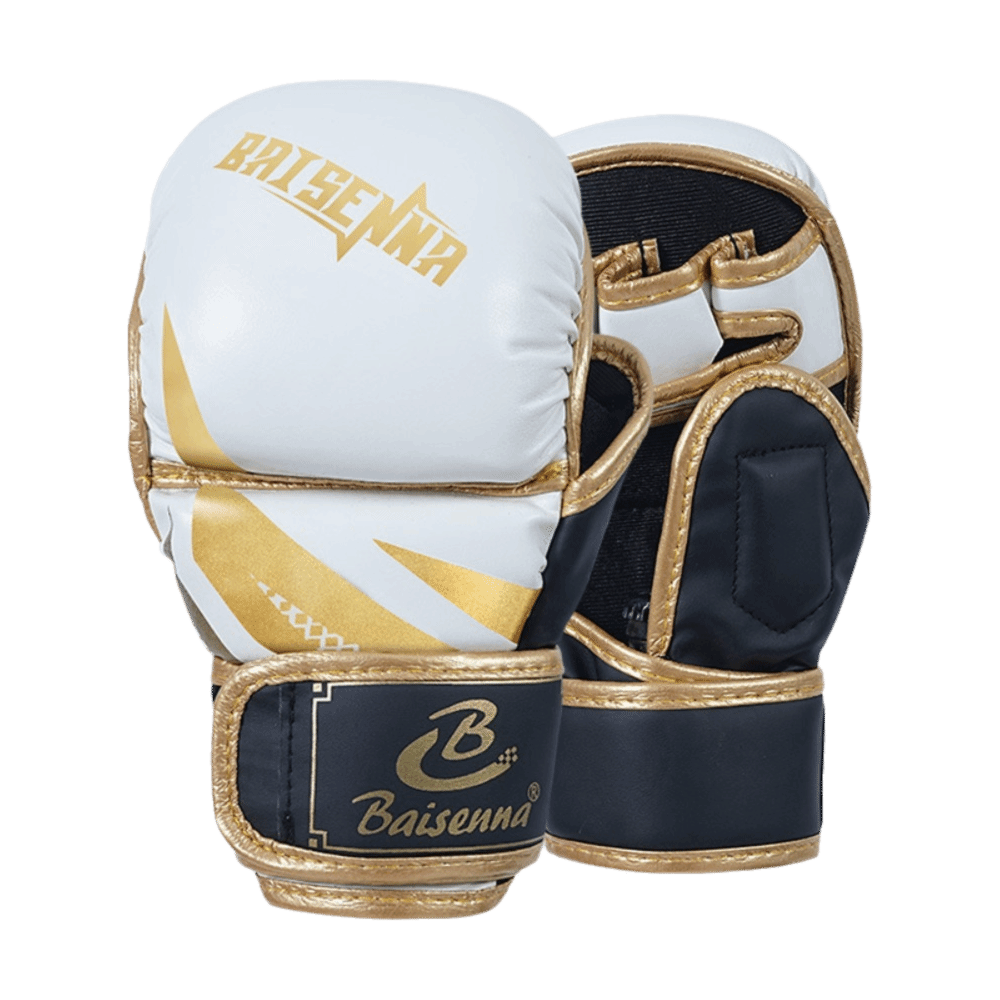 High Density Sponge Wrist Support MMA Gloves, PU Leather Boxing Gloves for Adults, Shock Absorption